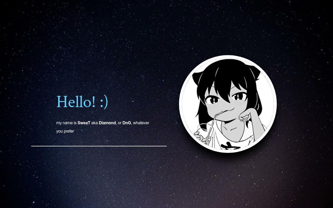 Carrd profile picture for @sweating